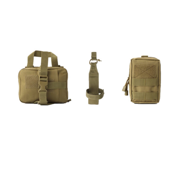 3 Tactical dog vest set-MOLLE Tactical Dog Vest Set - Waterproof Reflective Large Breed Hunting Kit