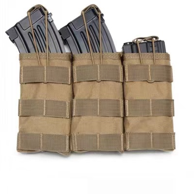 3连卡 - 副本 Tactical triple magazine pouch - Heavy-Duty AK/AR-15 Ammo Storage Organizer