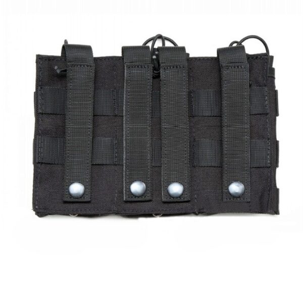 3连黑2 - 副本 - 副本 Tactical triple magazine pouch - Heavy-Duty AK/AR-15 Ammo Storage Organizer