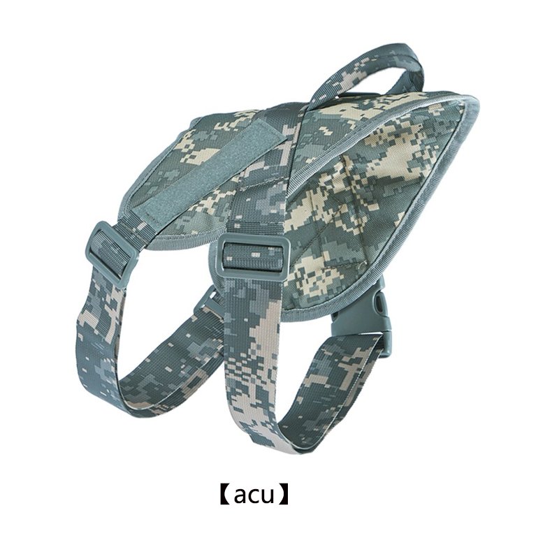 ACU digital camouflage tactical dog harness with handle wholesale - PANOAR