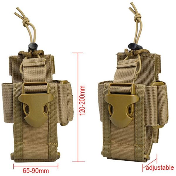 Universal Walkie Talkie Pouch Adjustable Retention Strap