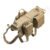 Coyote brown tactical dog vest with 3 detachable MOLLE pouches wholesale - PANOAR