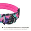 Purple reflective dog collar custom logo factory - PANOAR