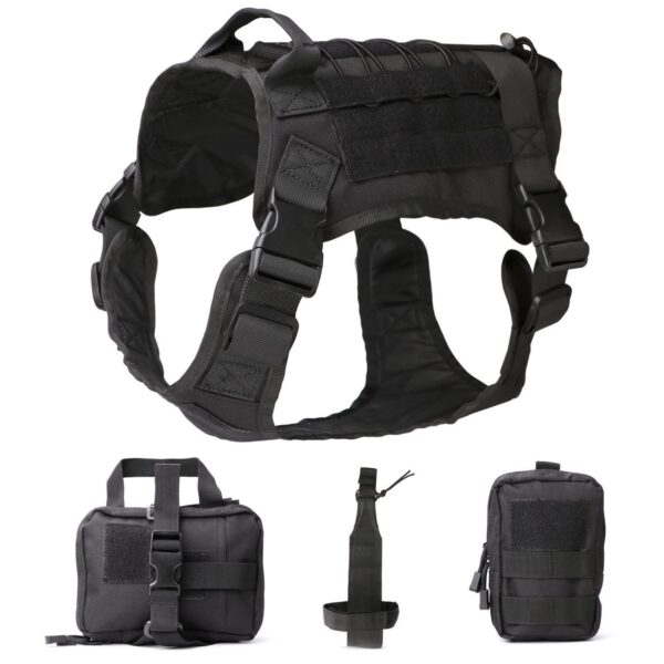 微信图片_20250506151701 Military Grade MOLLE Tactical Dog Vest - Adjustable Reflective Design
