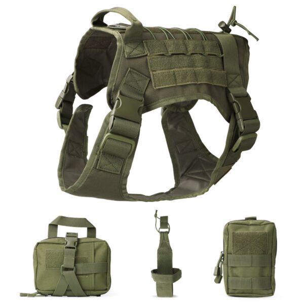 微信图片_20250506152002 Military Grade MOLLE Tactical Dog Vest - Adjustable Reflective Design