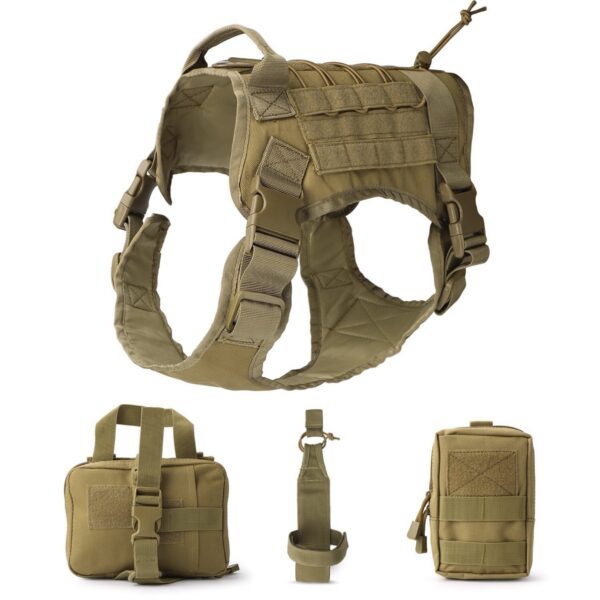 微信图片_20250506152010 Military Grade MOLLE Tactical Dog Vest - Adjustable Reflective Design