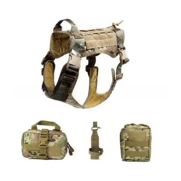 微信图片_20250506154027 Military Grade MOLLE Tactical Dog Vest - Adjustable Reflective Design