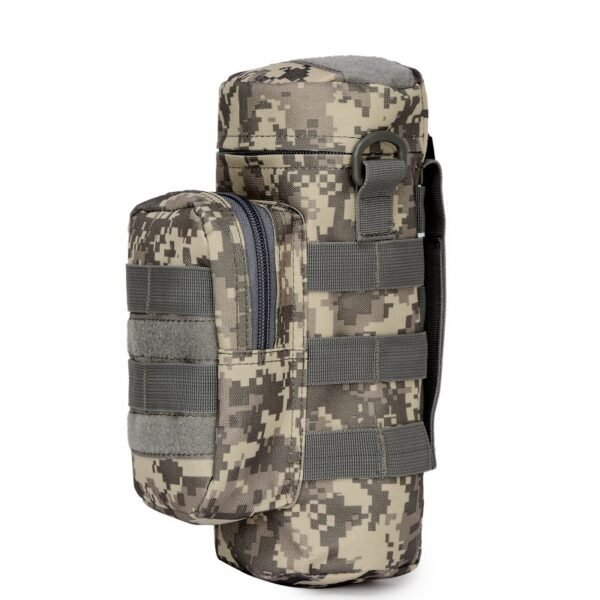 Camo Tactical Molle Water Bottle Pouch – Adjustable for Outdoor Hiking