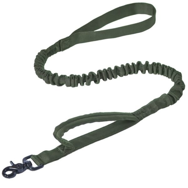Tactical Dog Leash - Camouflage Elastic Military Heavy-Duty Nylon