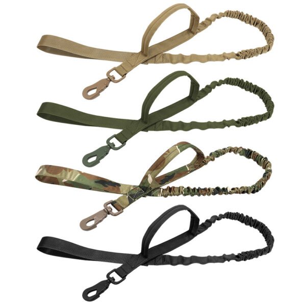 Outdoor Training Tactical Dog Leash - Multi-Color Elastic Nylon Leash