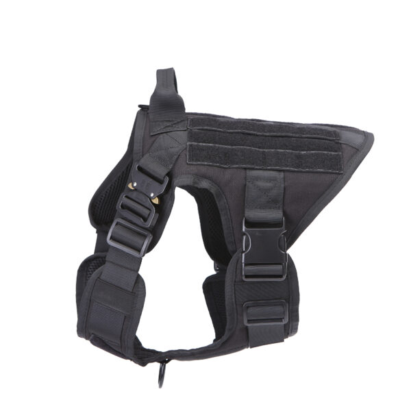 黑色 MOLLE Dog Harnesstactical dog harness