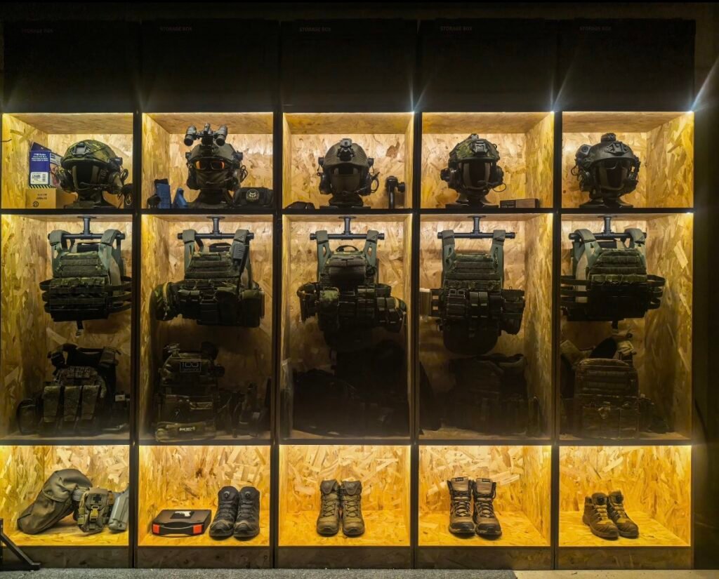 Tactical gear sewing workshop