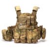 1 Premium wholesale python camo plate carrier with 5 front magazine pouches - PANOAR