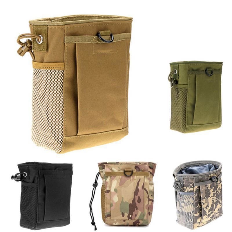Coyote, olive, black, multicam and digital camouflage tactical drop pouch options