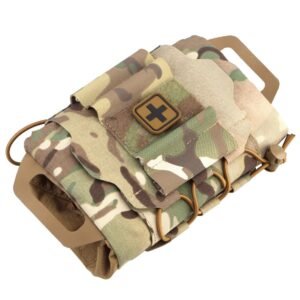 1 Multicam wholesale horizontal IFAK pouch empty with ambidextrous pull tabs - PANOAR