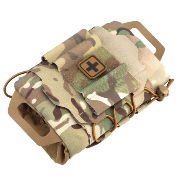Multicam wholesale horizontal IFAK pouch empty with ambidextrous pull tabs - PANOAR
