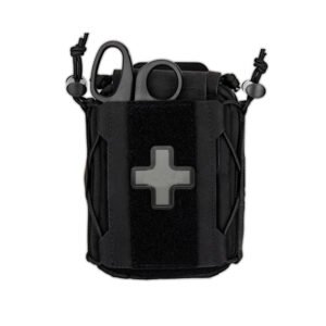 Black wholesale medical kit bag tactical showing front security buckle - PANOAR