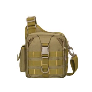 Coyote brown wholesale tactical waist sling bag with shoulder strap attached - PANOAR