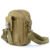 Coyote brown wholesale tactical sling bag showing front diagonal slash pocket - PANOAR