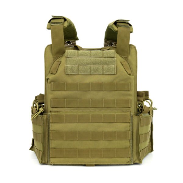 Thick mesh padded shoulder straps on a reliable quick detach tactical vest - PANOAR