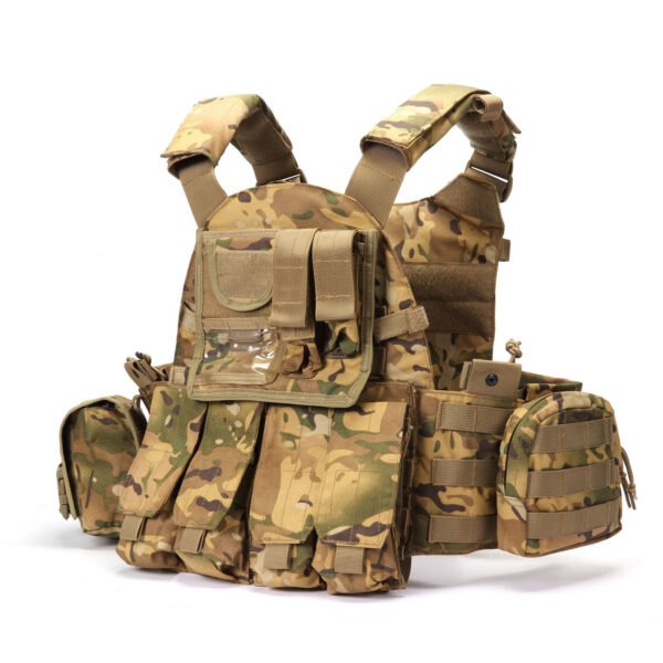 2 Chest admin pouch and clear ID window on a high capacity mag pouch vest - PANOAR