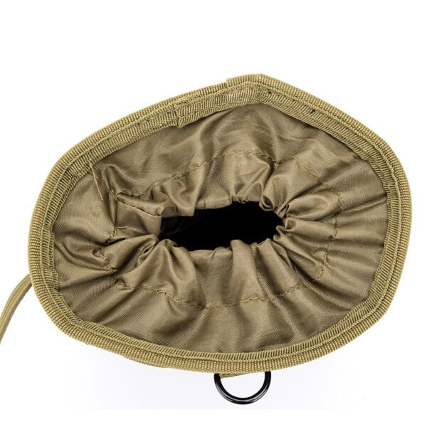 Top elastic drawstring closure on a durable molle magazine recovery bag - PANOAR