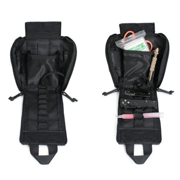 Internal elastic loops of an empty laser cut molle medical carrier - PANOAR