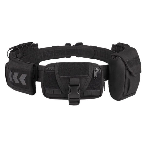 2 Complete black padded battle belt setup manufacturer with mag pouches and IFAK - PANOAR