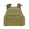 Coyote brown wholesale blank tactical vest with empty MOLLE panels - PANOAR