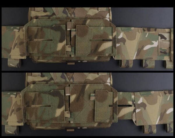 3 Operator equipped with polymer retention mag pouches on a tube quick release tactical vest - PANOAR