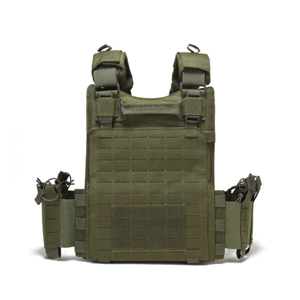 Rear view showing robust drag handle and laser cut panels from a trusted law enforcement gear OEM - PANOAR