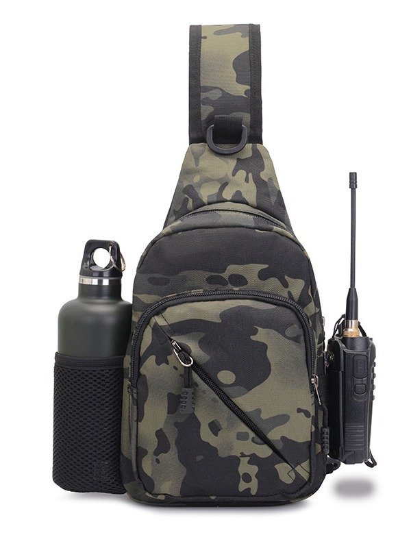 Premium Wholesale Tactical Sling Bag with Hidden Water Bottle Pocket
