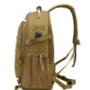3 Side view of a small military sling bag showing compact utility pockets