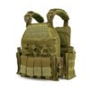 Premium wholesale heavy duty plate carrier with stacked front magazine pouches - PANOAR