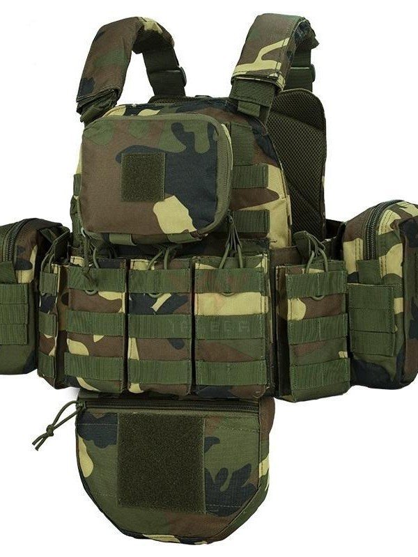 4 Premium Wholesale Tactical Vest with Drop Pouch and Admin Storage