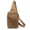 Coyote brown wholesale tactical sling bag with front MOLLE webbing - PANOAR