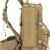 Side profile of a large tactical backpack showing heavy-duty compression straps