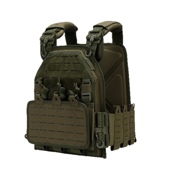 Olive green plate carrier from a trusted lightweight tactical gear manufacturer - PANOAR