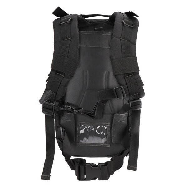 rgonomic back panel and padded waist belt of a molle assault pack