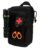 Black tactical medical pouch showing front pocket for trauma shears and flashlight - PANOAR
