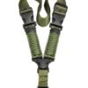 Tactical single point rifle sling attached to mounting ring - PANOAR
