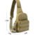 Heavy duty paracord zippers and top carry handle of a tactical chest sling bag - PANOAR