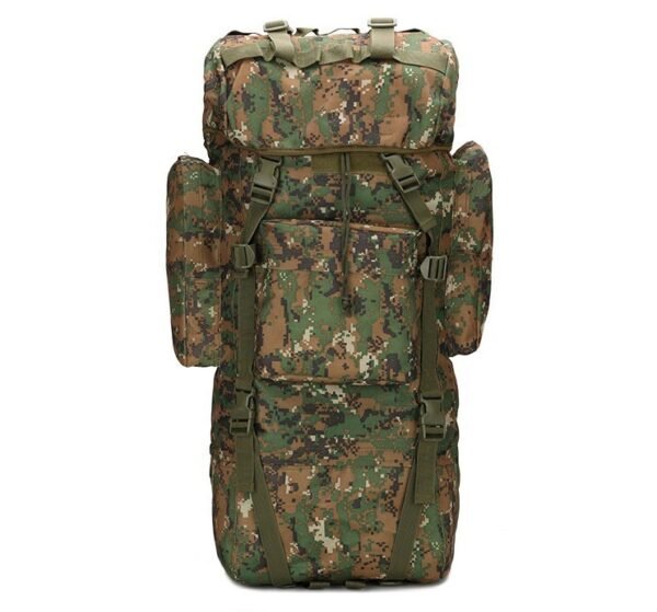 Large capacity multi-compartment interior of a 3-day assault tactical backpack