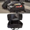 Breathable mesh back padding and shoulder straps of a custom military pack