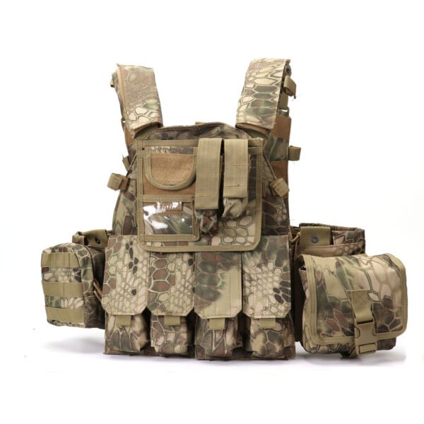 7 Premium Wholesale Python Camo Plate Carrier with High Capacity Pouches