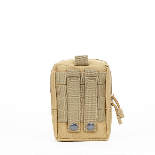 Khaki rear MOLLE webbing base from a tactical gear accessory manufacturer - PANOAR