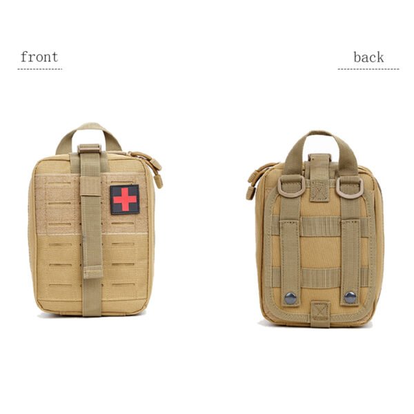 Khaki large capacity molle trauma kit manufacturer - PANOAR