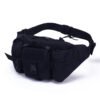 Wholesale MOLLE tactical waist bag black multi-pocket OEM custom hip pack front view