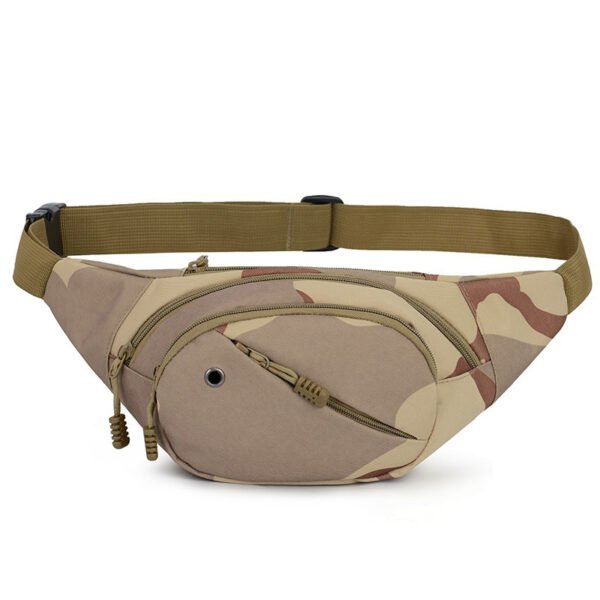 Wholesale slim tactical fanny pack desert camo OEM custom waist bag front view