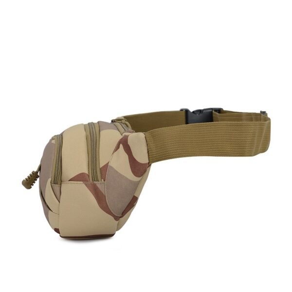 Tactical fanny pack camo slim profile OEM custom wholesale side view